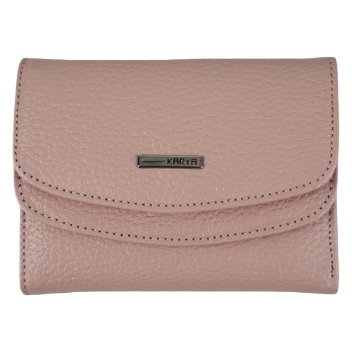 Кошелек женский кожаный Karya 2026-027 светло-розовый