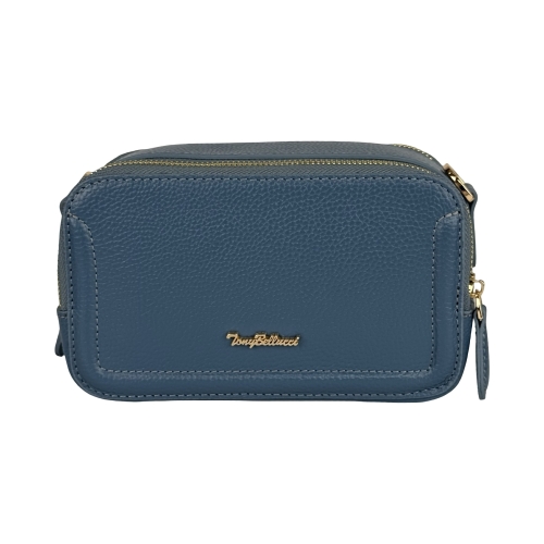 Сумка жіноча шкіряна Tony Bellucci 01002-215 блакитна