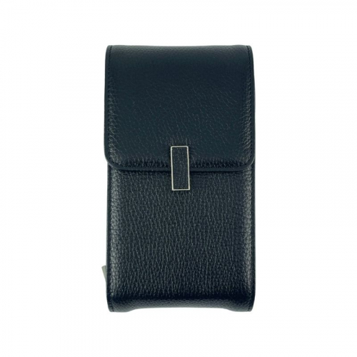 Сумка через плече жіноча шкіряна Eminsa 40241 37-1 чорна