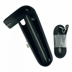 Сумка через плече жіноча шкіряна Eminsa 40241 37-1 чорна