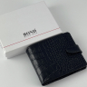 Гаманець чоловічий під крокодилячу шкіру 516-356 чорний