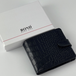 Гаманець чоловічий під крокодилячу шкіру 516-356 чорний