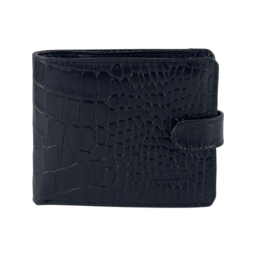 Гаманець чоловічий під крокодилячу шкіру 516-356 чорний