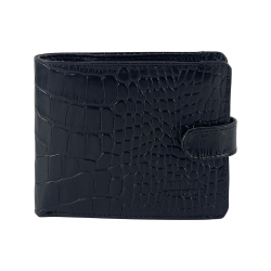 Гаманець чоловічий під крокодилячу шкіру 516-356 чорний