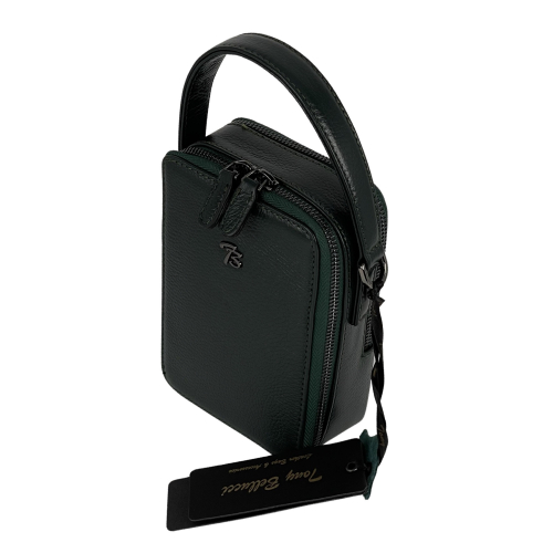 Сумка крос-боді жіноча шкіряна Tony Bellucci 0434-1005 темно-зелена