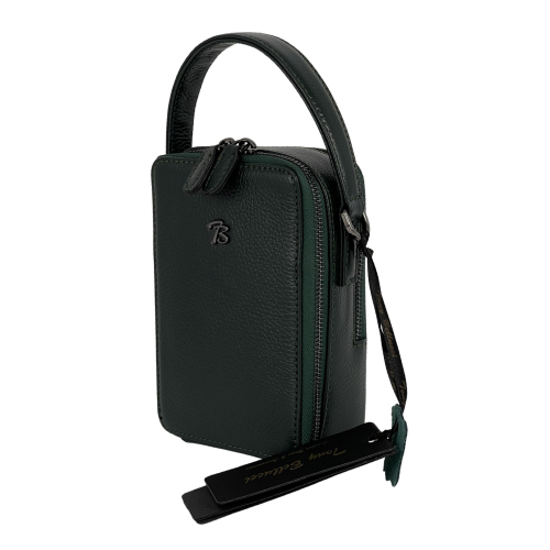 Сумка крос-боді жіноча шкіряна Tony Bellucci 0434-1005 темно-зелена