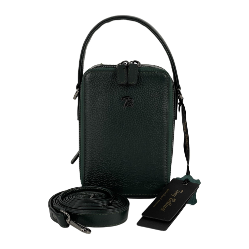 Сумка крос-боді жіноча шкіряна Tony Bellucci 0434-1005 темно-зелена