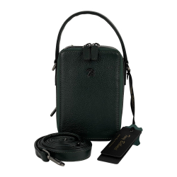 Сумка крос-боді жіноча шкіряна Tony Bellucci 0434-1005 темно-зелена