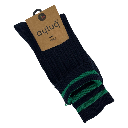 Шкарпетки жіночі Aytug Cotton 44127 високі темно-сині Size 36-40