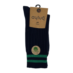 Шкарпетки жіночі Aytug Cotton 44127 високі темно-сині Size 36-40