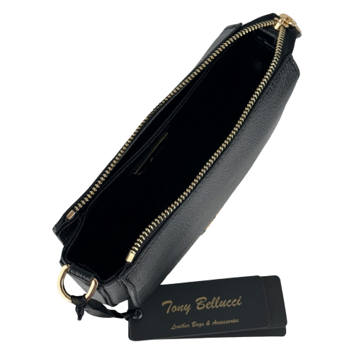 Сумка жіноча шкіряна Tony Bellucci 0856-281 чорна
