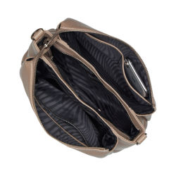 Сумка женская кожаная Vito Torelli 1001 4097/1075 бежевая с питоном