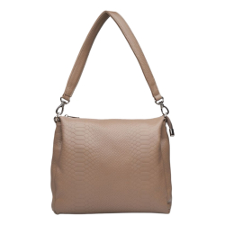 Сумка женская кожаная Vito Torelli 1001 4097/1075 бежевая с питоном