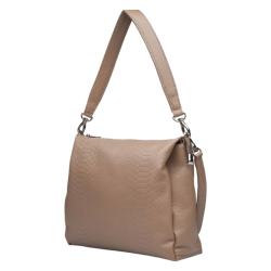 Сумка женская кожаная Vito Torelli 1001 4097/1075 бежевая с питоном