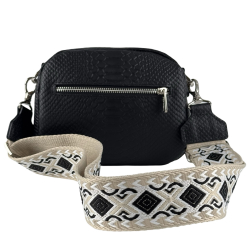 Сумка жіноча шкіряна Vito Torelli 1097-4071 чорна з пітоном