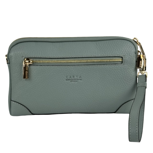 Сумка жіноча шкіряна Karya 2030-026 фісташкова