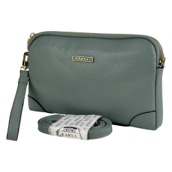 Сумка жіноча шкіряна Karya 2030-026 фісташкова