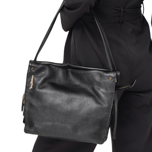 Сумка жіноча шкіряна Tony Bellucci 0319-281 чорна