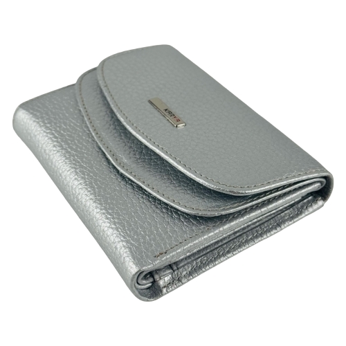 Кошелек женский кожаный Karya 2026-068 серебряный