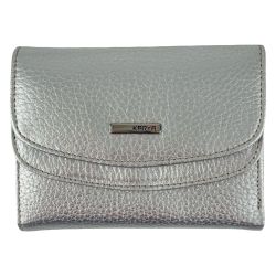 Кошелек женский кожаный Karya 2026-068 серебряный