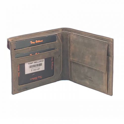 Гаманець чоловічий шкіряний Tony Bellucci T151-07 коричневий