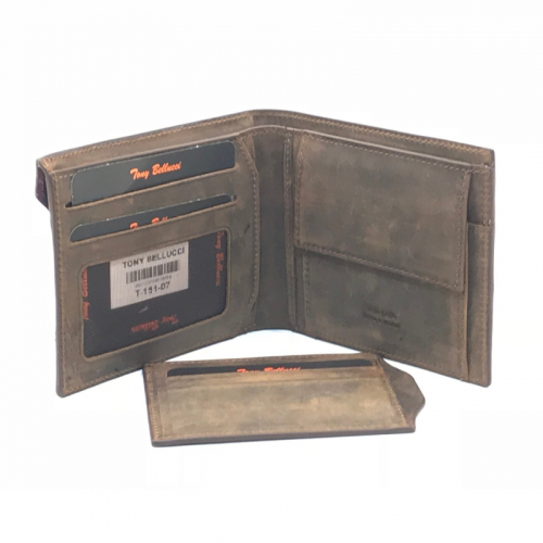 Гаманець чоловічий шкіряний Tony Bellucci T151-07 коричневий