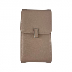 Сумка через плече жіноча шкіряна Eminsa 40241 37-31 світло-рожева