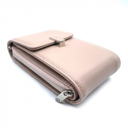 Сумка через плече жіноча шкіряна Eminsa 40241 37-31 світло-рожева