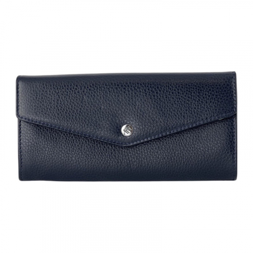 Кошелек женский кожаный Eminsa 2184 18-19 темно-синий