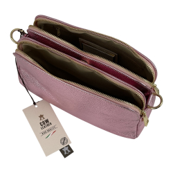 Сумка жіноча шкіряна Genuine Leather 05931 DL82 рожева​