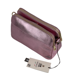 Сумка жіноча шкіряна Genuine Leather 05931 DL82 рожева​