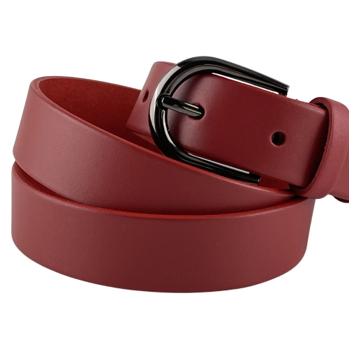 Ремень женский кожаный Кремень 05.30.00.95 130 см красный