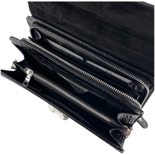 Сумка-барсетка чоловіча шкіряна Bond Non 888-356 чорна