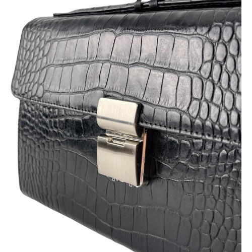 Сумка-барсетка чоловіча шкіряна Bond Non 888-356 чорна