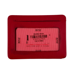 Гаманець картхолдер шкіряний Bond Non 132-8 червоний