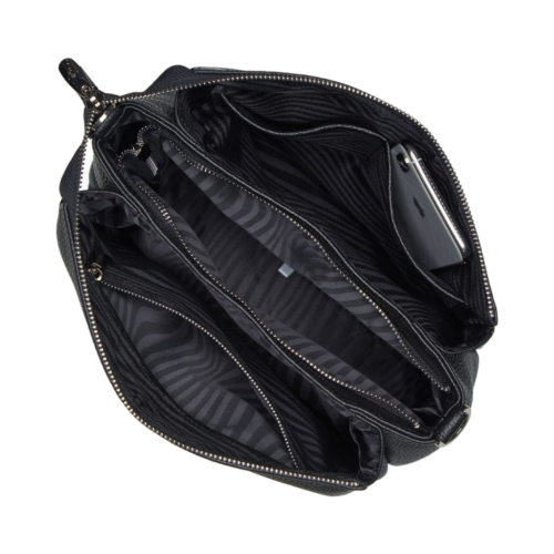 Сумка жіноча шкіряна Vito Torelli 1001 4071/1000 чорна з пітоном