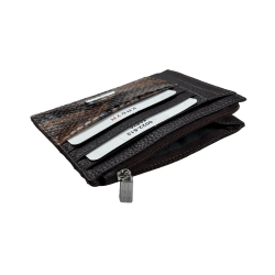 Кошелек картхолдер кожаный Karya 0022-512 коричневый