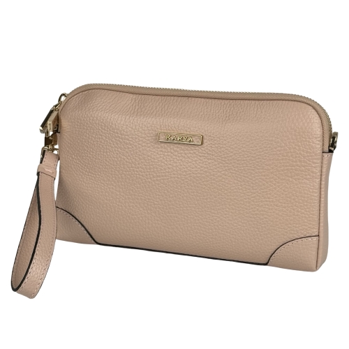 Сумка жіноча шкіряна Karya 2030-027 світло-рожевий