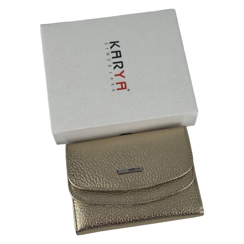 Кошелек женский кожаный Karya 2026-069 золотистый