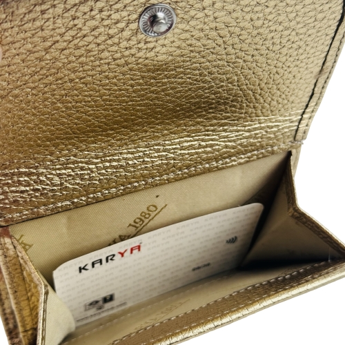 Кошелек женский кожаный Karya 2026-069 золотистый