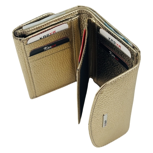 Кошелек женский кожаный Karya 2026-069 золотистый