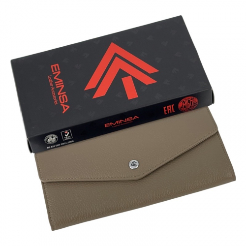 Кошелек женский кожаный Eminsa 2184 18-17 светло-коричневый