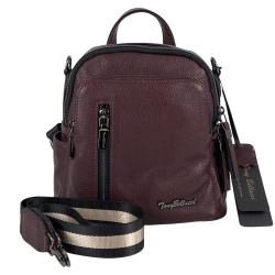​Рюкзак жіночий шкіряний Tony Bellucci 0420-1905 бордовий