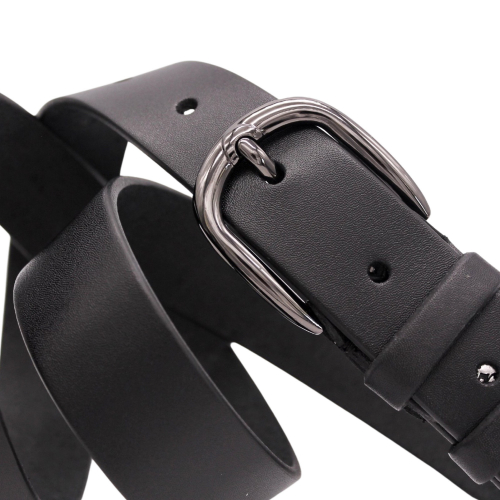 Ремінь жіночий шкіряний Кремінь 05.30.00.107 125 см чорний