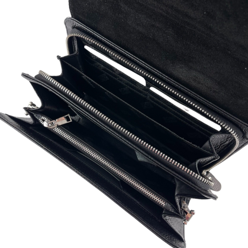 Сумка-барсетка чоловіча шкіряна Bond Non 888-902 чорна