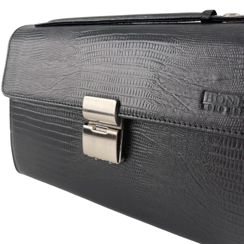 Сумка-барсетка чоловіча шкіряна Bond Non 888-902 чорна
