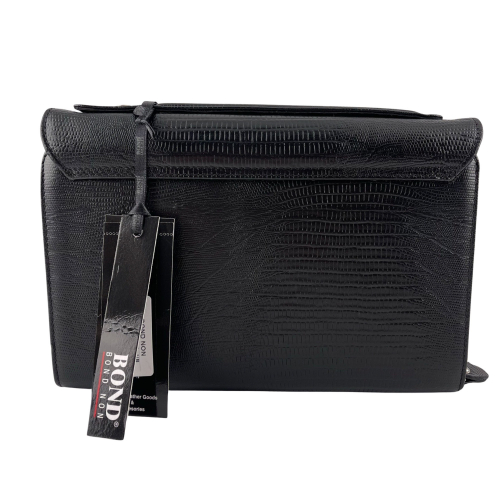 Сумка-барсетка чоловіча шкіряна Bond Non 888-902 чорна