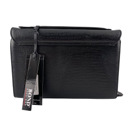 Сумка-барсетка чоловіча шкіряна Bond Non 888-902 чорна