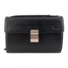 Сумка-барсетка чоловіча шкіряна Bond Non 888-902 чорна