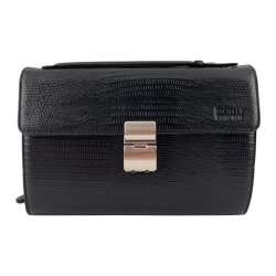 Сумка-барсетка чоловіча шкіряна Bond Non 888-902 чорна